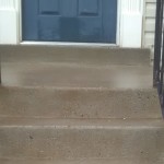 Front concrete steps